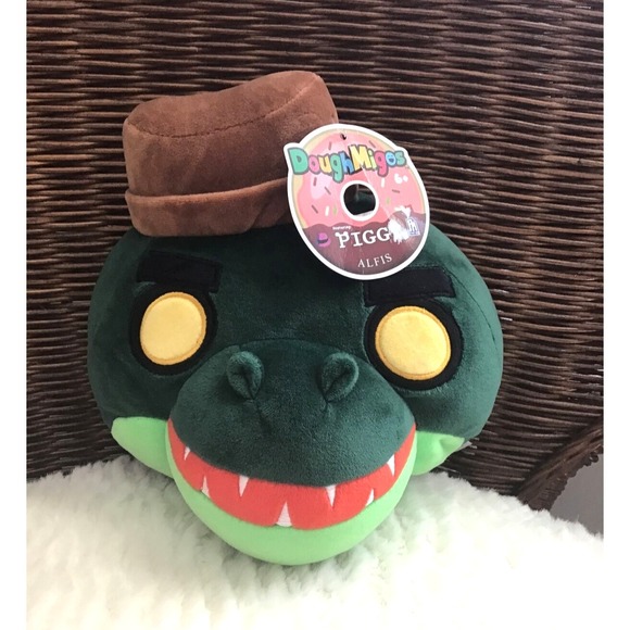 Phat Mojo Other - Doughmigos ‎ Stuffed Toy Piggy Plush Roblox Green Croc Alfis NWT Phat Mojo